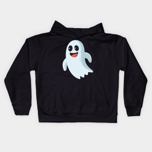 funny cute happy ghost - Halloween costume Kids Hoodie